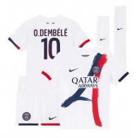 Dětský fotbalový dres Paris Saint-Germain Ousmane Dembele #10 2024-25 Venkovní Krátký Rukáv (+ trenýrky)